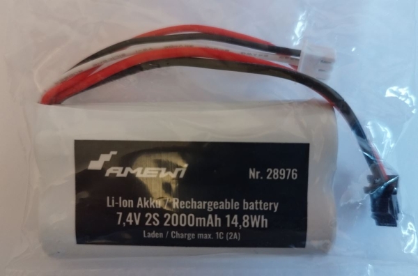 28976 Li-IO Li-Ion Akku 7,4/2000 HBX Stecker